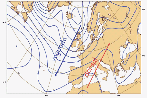 Vaguadas y dorsales o cu�as
